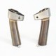 Chicanes double sortie akrapovic hexagonale 65*46