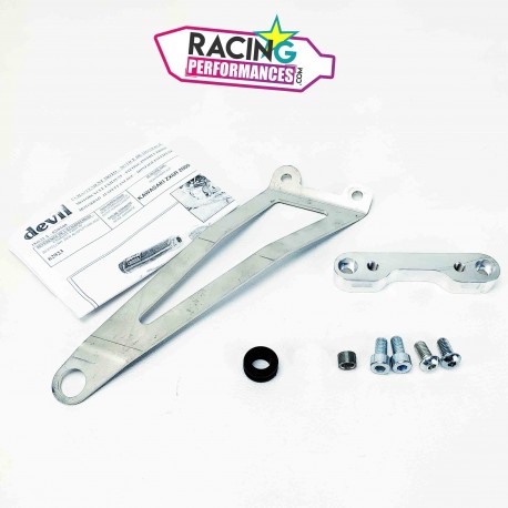 Patte de fixation inox support d'échappement Devil Kawasaki ZX6R 2009-2020