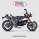 Demi-Ligne Akrapovic carbone Triumph Speed Triple 1050 2011-2017