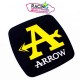 Autocollant arrow Noir/Jaune 9X 3885024