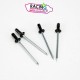 Kit 2 cerclages Silencieux Arrow + 8 rivets inox