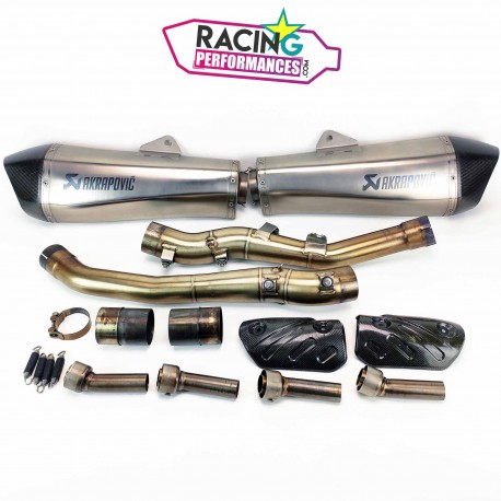 Demi-ligne Akrapovic Titane Kawasaki ZZR 1400 2012-2020