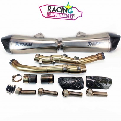 Demi-ligne Akrapovic Titane Kawasaki ZZR 1400 2012-2020